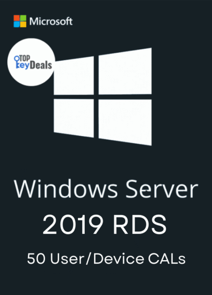 Windows Server 2019 RDS (Remote Desktop Services) – 50 User/Device CALs